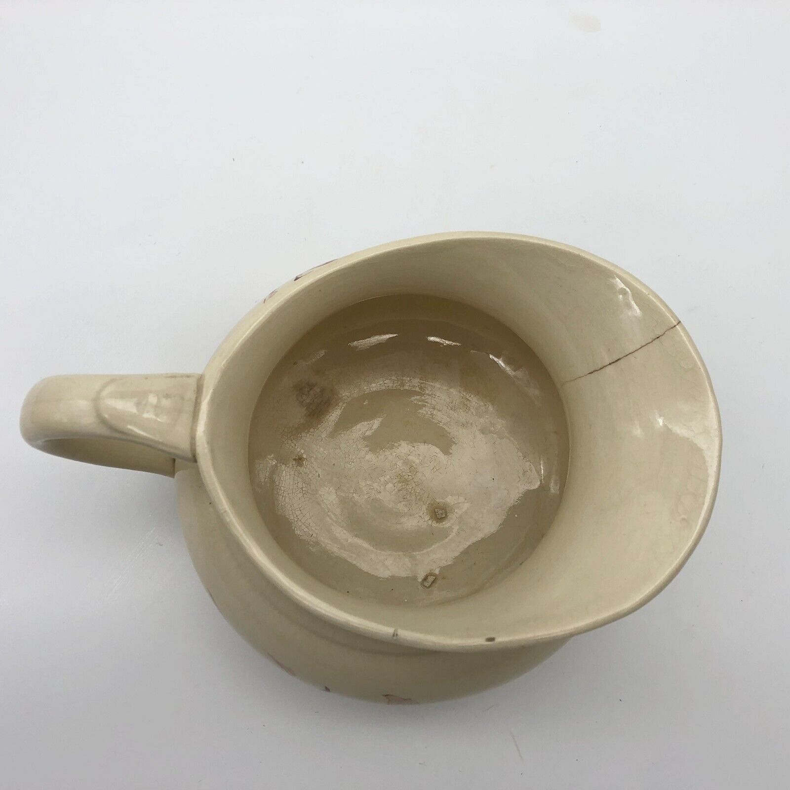 Toilet broc shaped "chubby" earthenware of Gien model ETE, gold medal