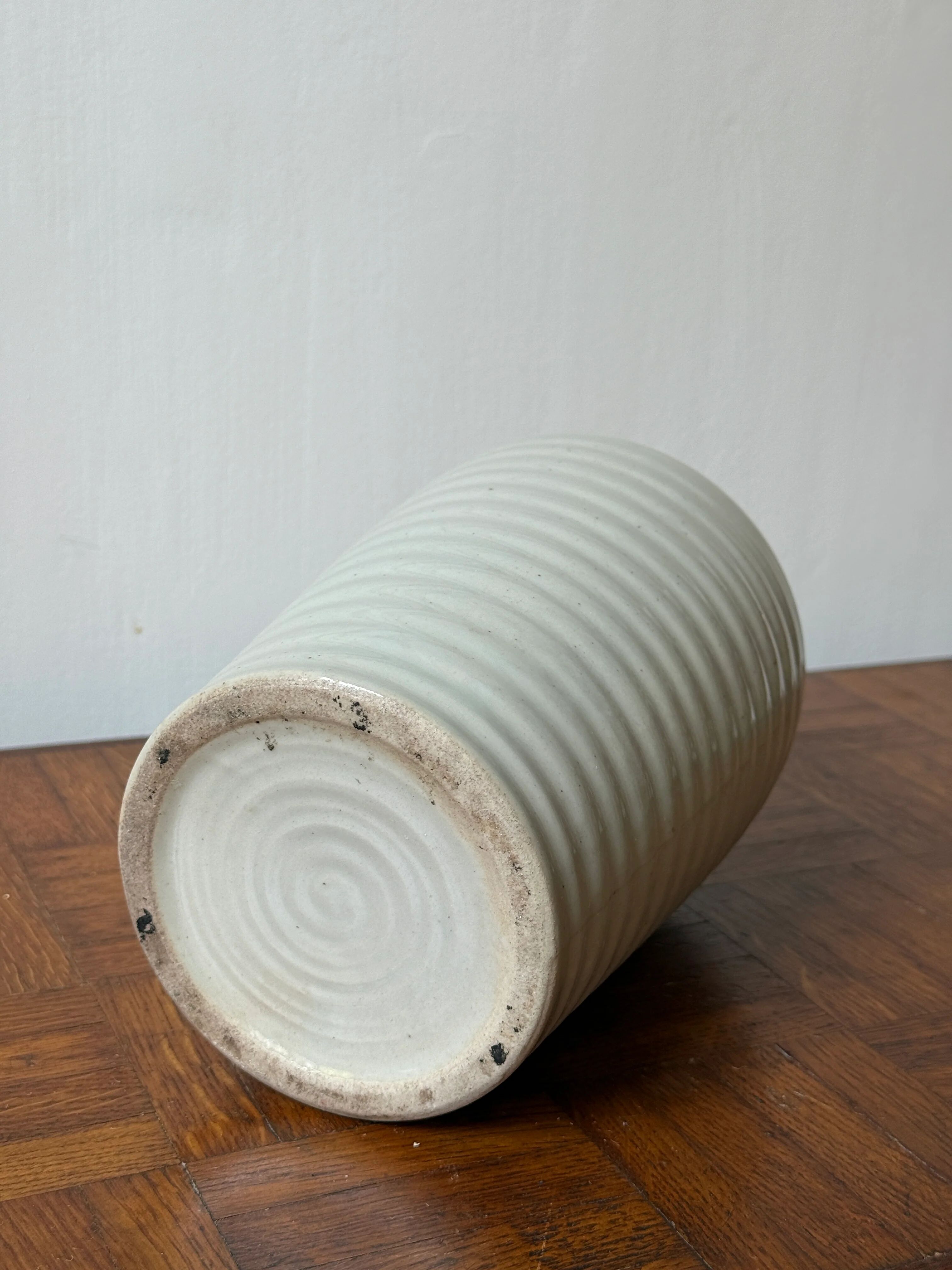 Old Japanese sake bottle in tokkuri shape.