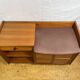 Mid-Century Retro Vintage Nathan Teak Telephone Seat – 1960s–1970s Stylish