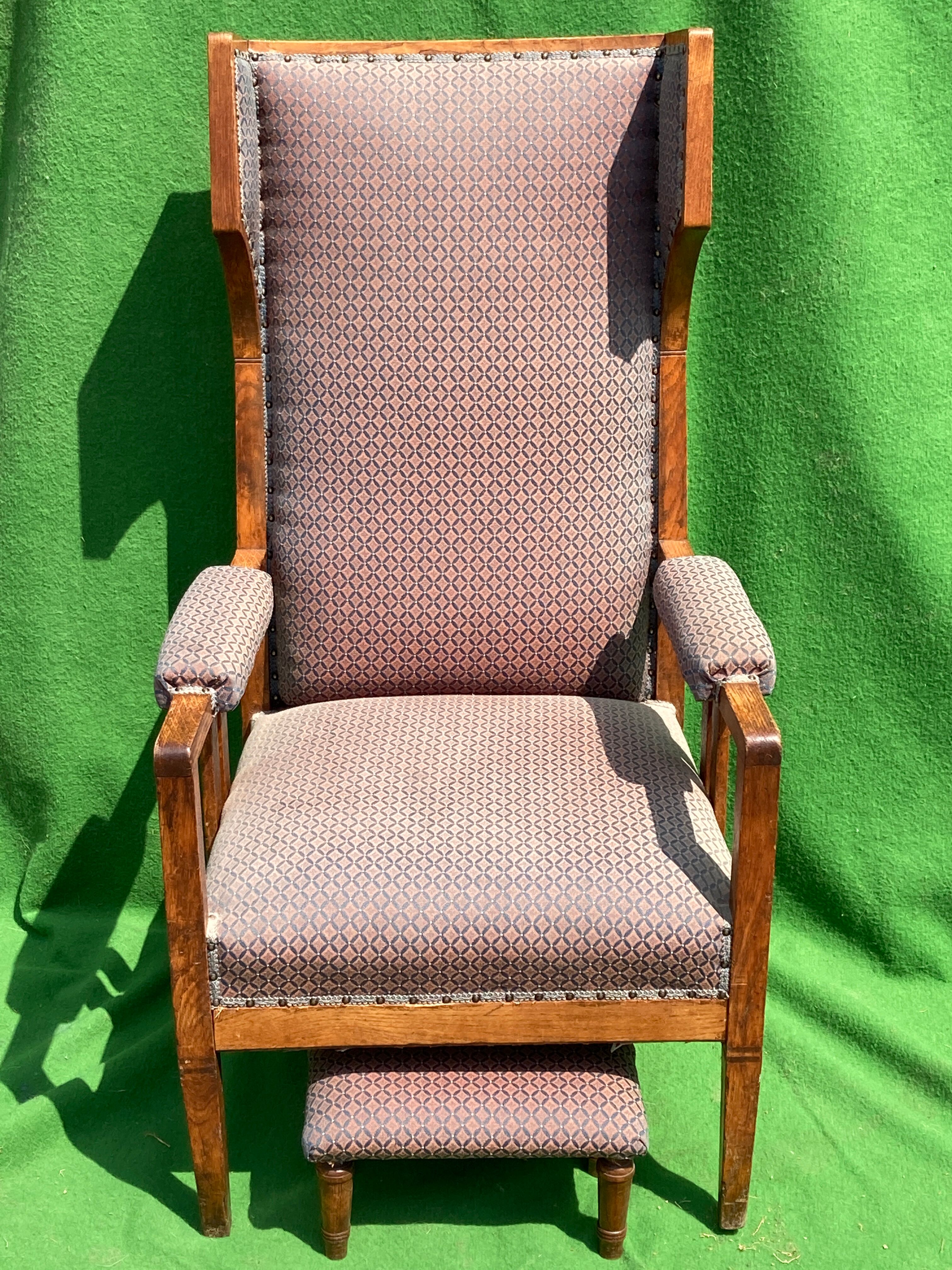 Art nouveau or arts and crafts  wingback chair