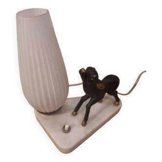 Vintage bedside lamp with bambi