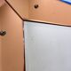 Bevelled wall mirror with blue and copper mirror panels - Italy 1930s