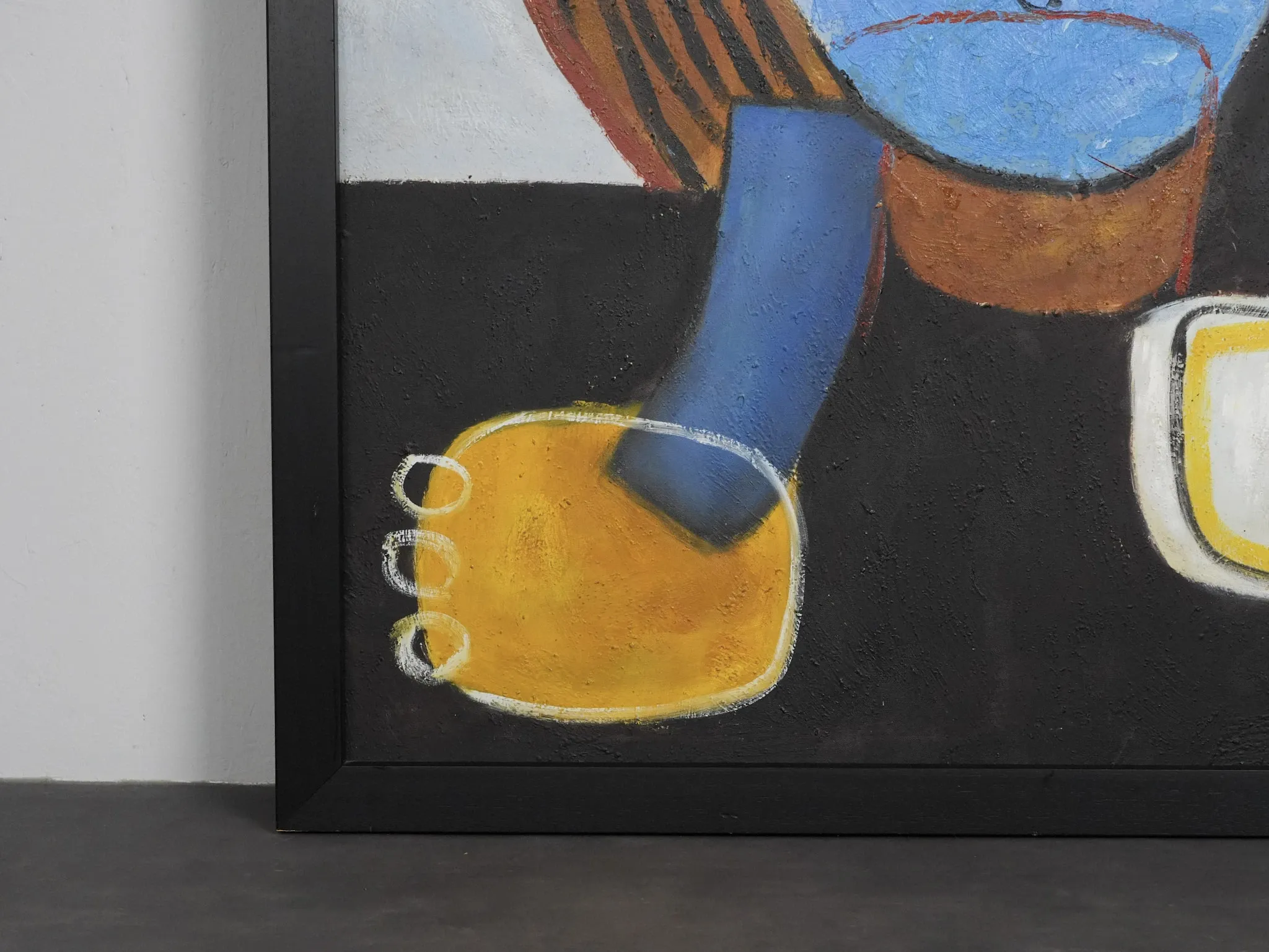 Large-scale “Le Regard” oil painting after Karel Appel, Netherlands, 1990s