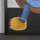 Large-scale “Le Regard” oil painting after Karel Appel, Netherlands, 1990s