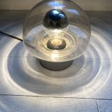 Glass 'mushroom' wall light