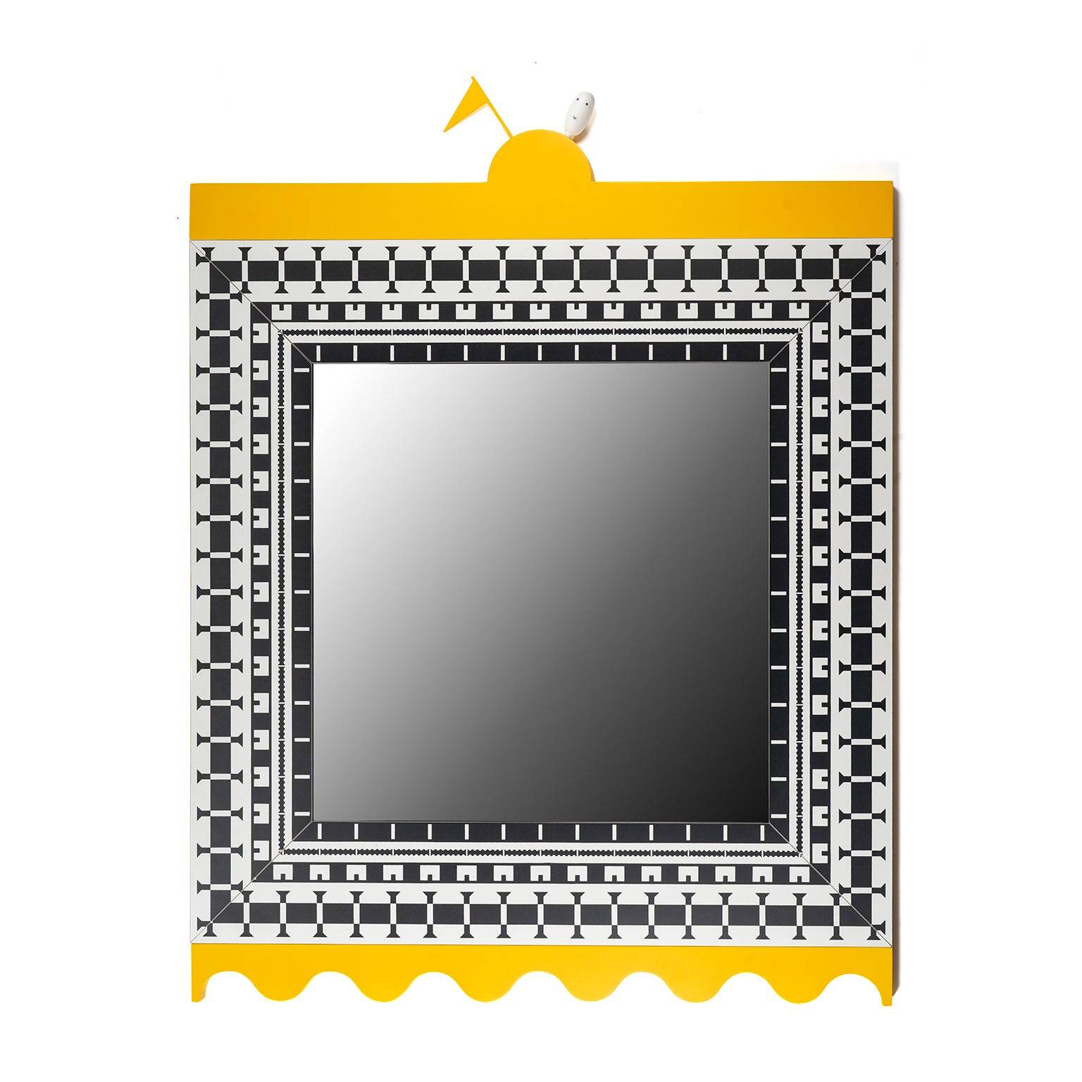 Wall mirror "Ollo" by Alessandro Mendini for Museo Alchimia, 1988