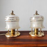 Paire de lampes anciennes art déco