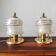 Pair of antique art deco lamps