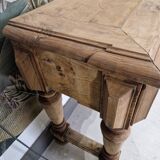 wooden console with drawers