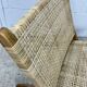 Wicker folding armchair