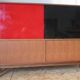 Buffet in teak doors sliding