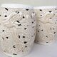 Ceramic sofa tips enamelled Decorative art