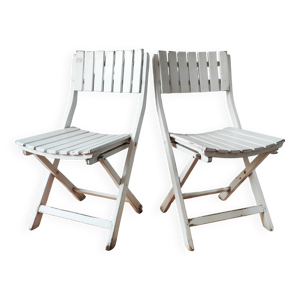 paire de chaises vintage - pliantes