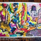 Pierre Lacroux (1909-1993) Gouache on paper 24 x 32 cm - from 1989 - (293)