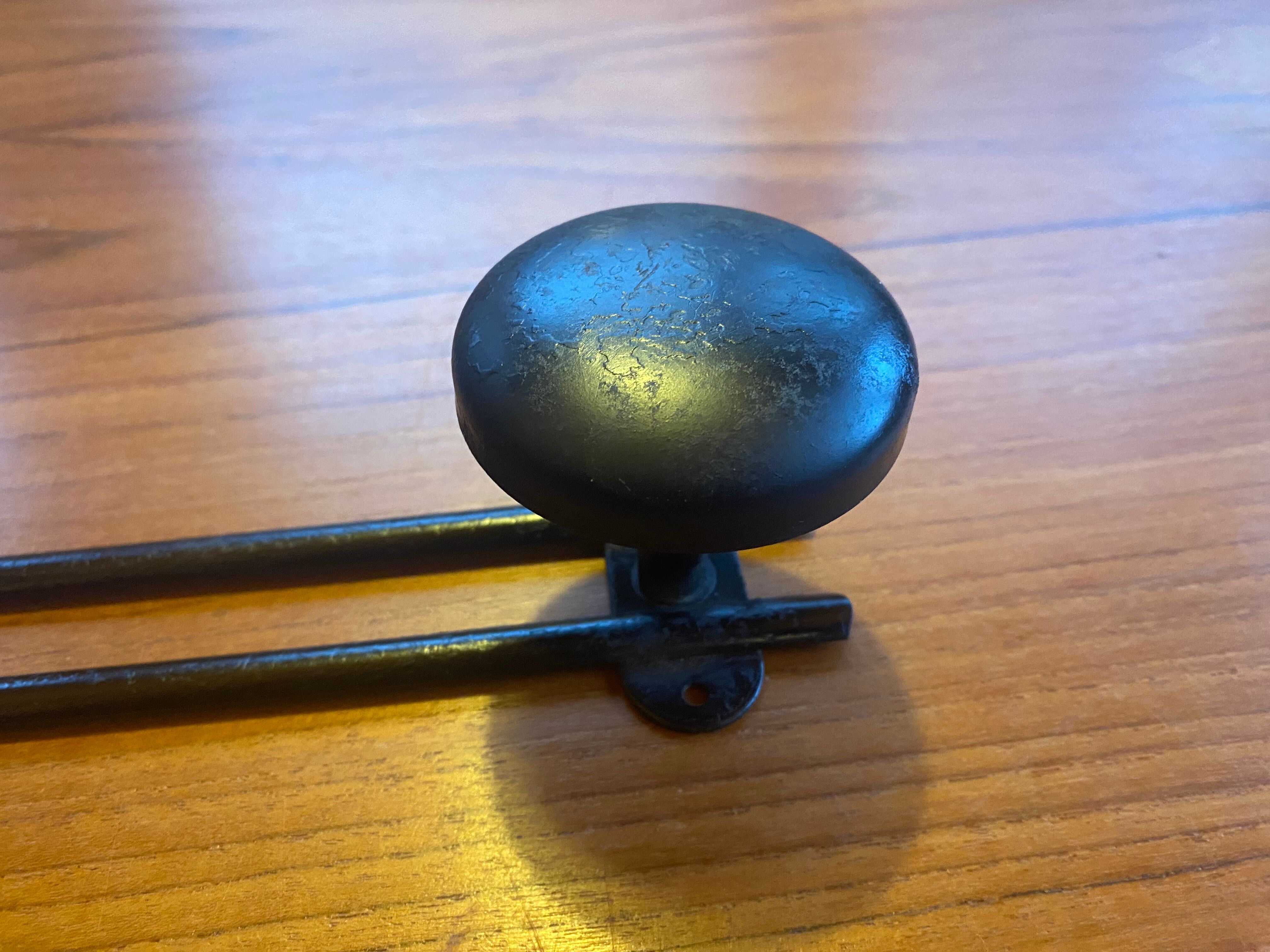 Coat rack 2 hooks years 50/60