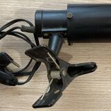 Jacques BINY (1913-76) Spot à pinces Lita 0160 Zodiaque Zodiac noir vintage