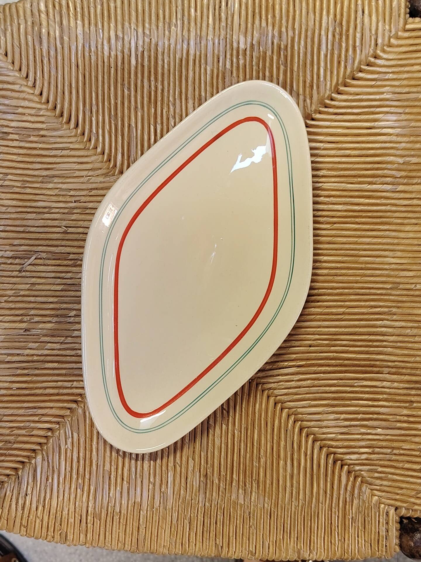 Set of 2 diamond-shaped serving dishes Moulin des Loups model Stanislas