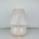 Pink mushroom lamp, Murano glass, vintage