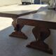 Monastery style benches in solid oak 200cm