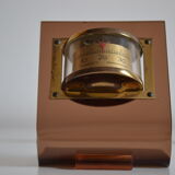 Smoked plexiglass thermometer 70s