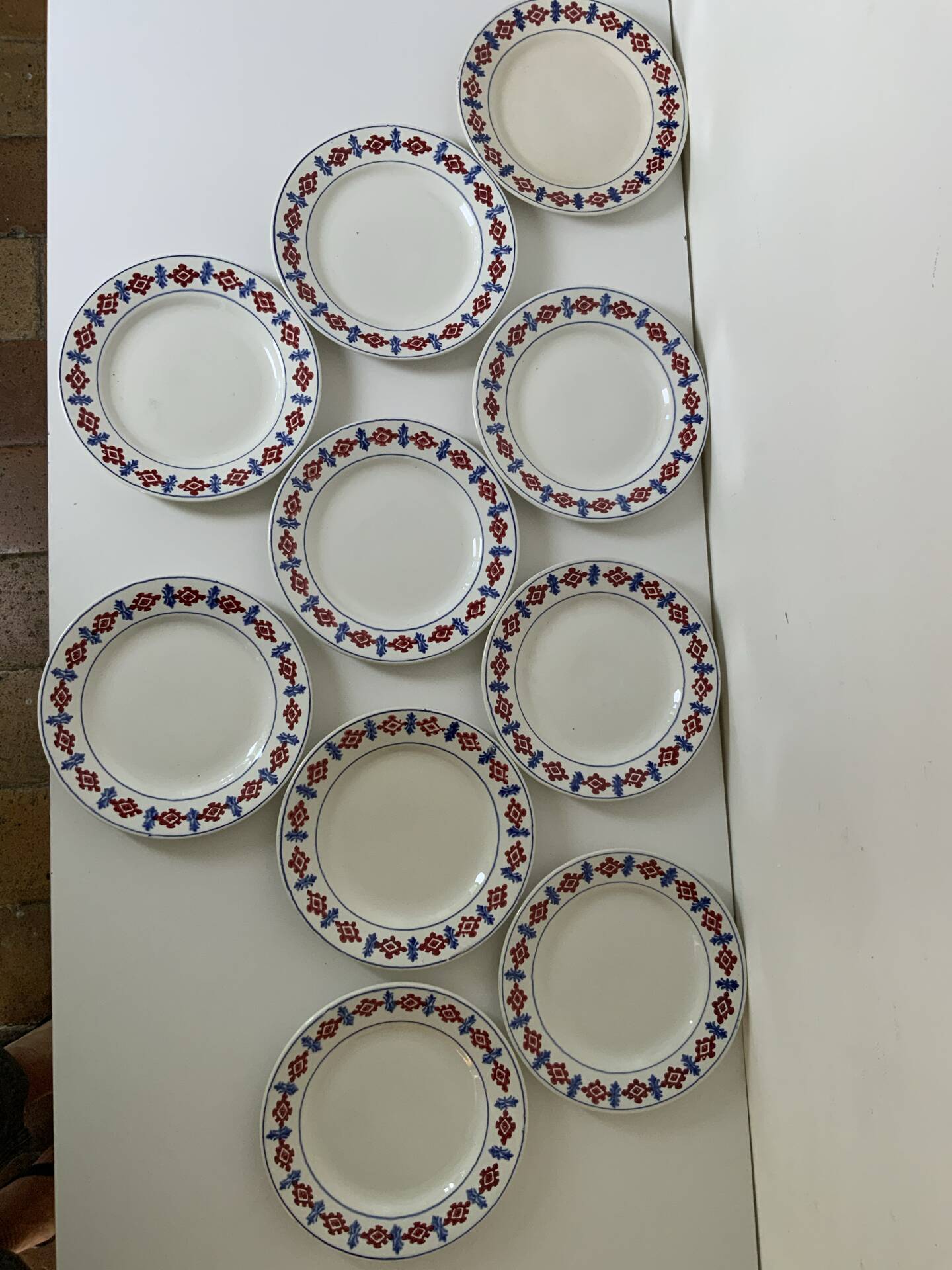 Ironstone plates