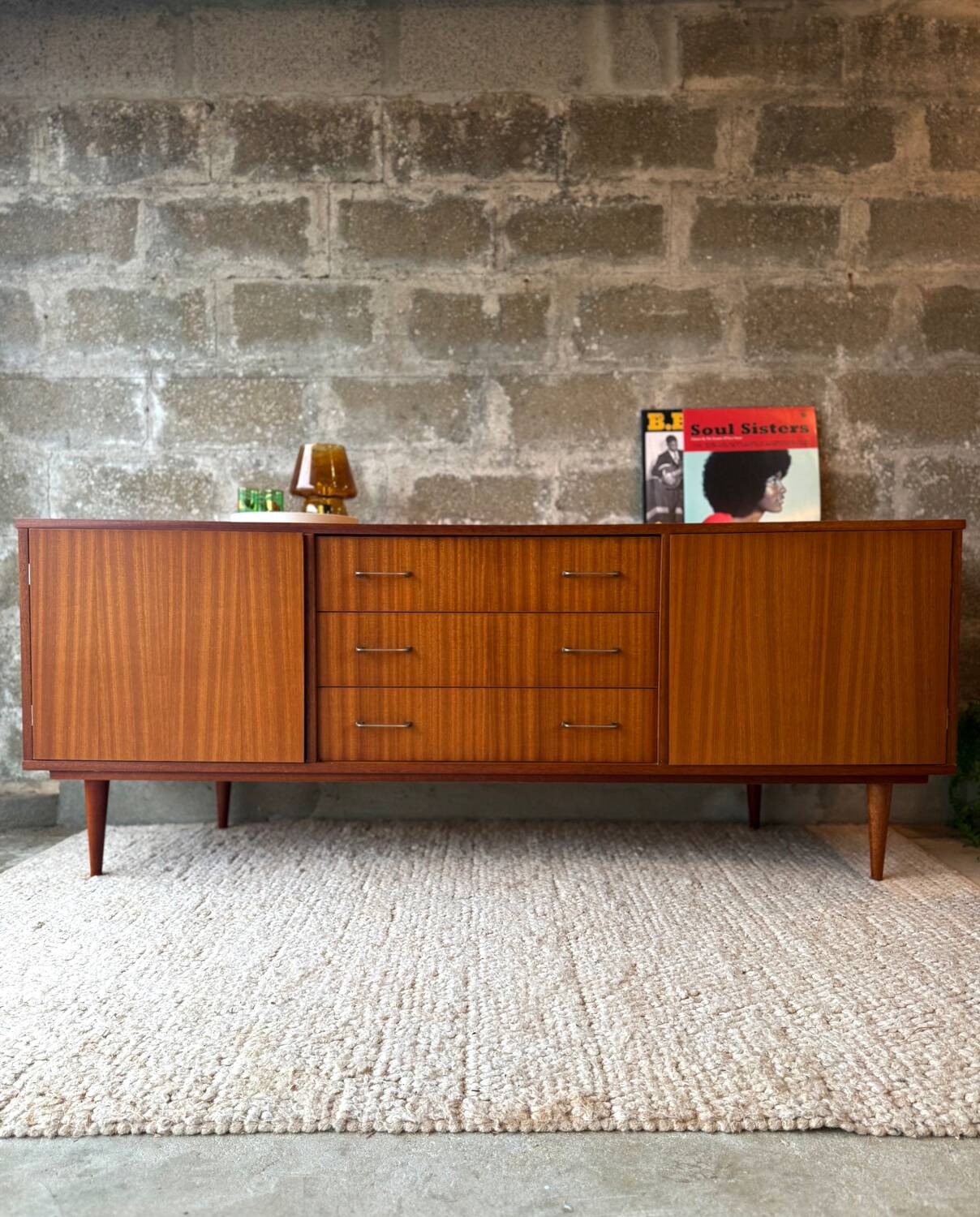 Vintage Scandinavian teak sideboard from the 60s/70s.