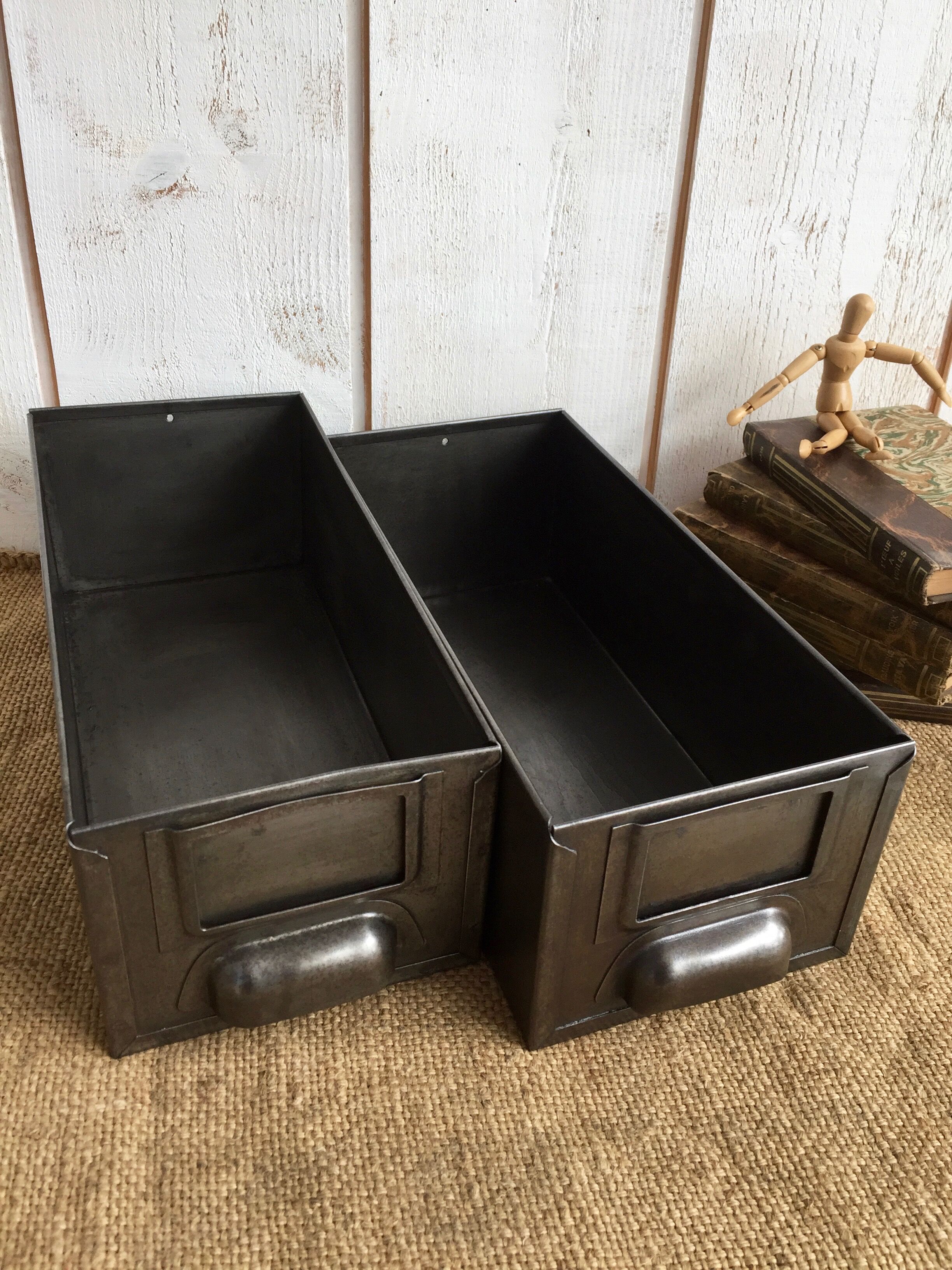 Pair of industrial drawers