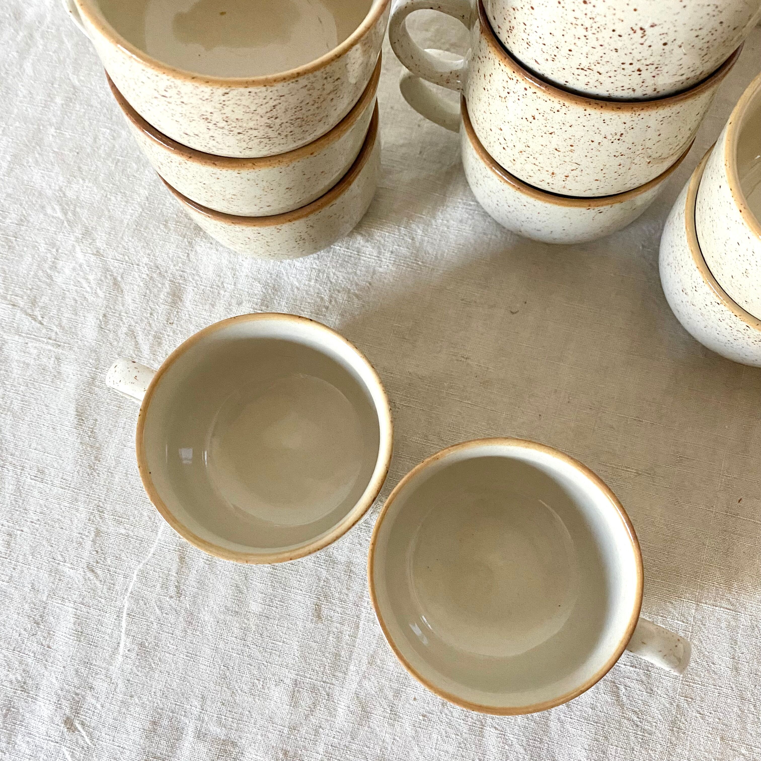 Porcelain stoneware cups