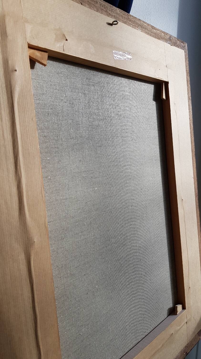 Peinture à l'huile sur toile, signée Hidalgo 1994, 46x58cm avec cadre