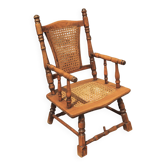 Wooden armchair and canning for children