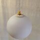 Suspension globe opaline blanche - mid. XXeme