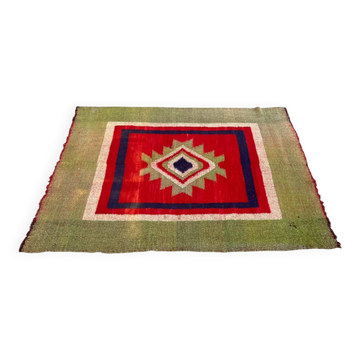 Grand Tapis Salon Vintage Scandinave en Laine (156x210 cm) – Style Années 7