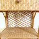 Pair of vintage wicker and rattan bedside tables