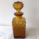 Vintage amber glass carafe