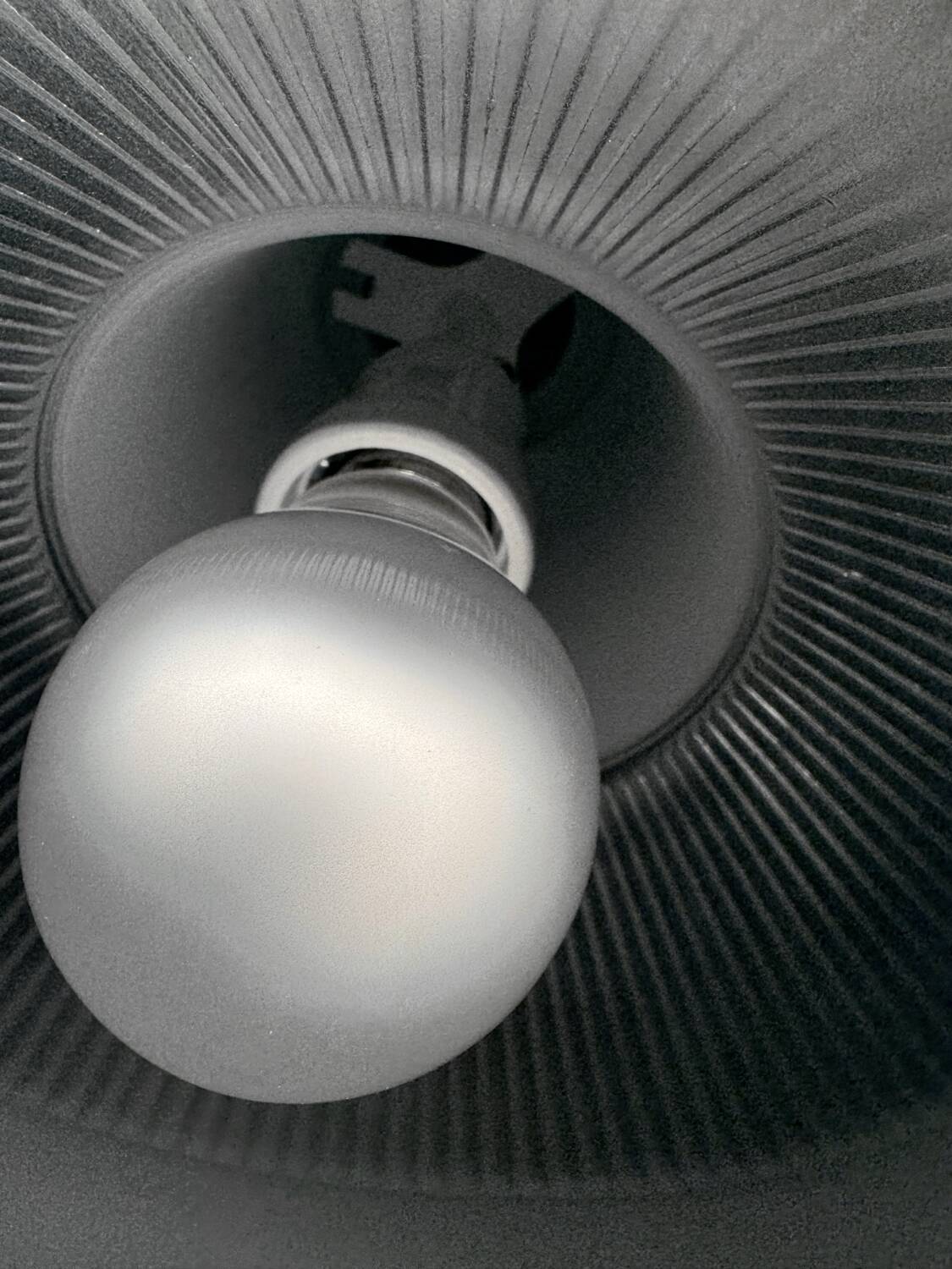 Holophane glass chandelier from the 1970s.