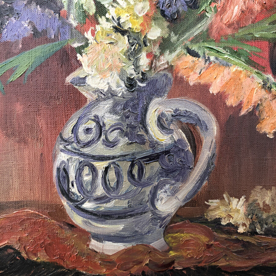 old painting "The gladioli"