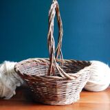 Panier en osier tressé vannerie artisanale