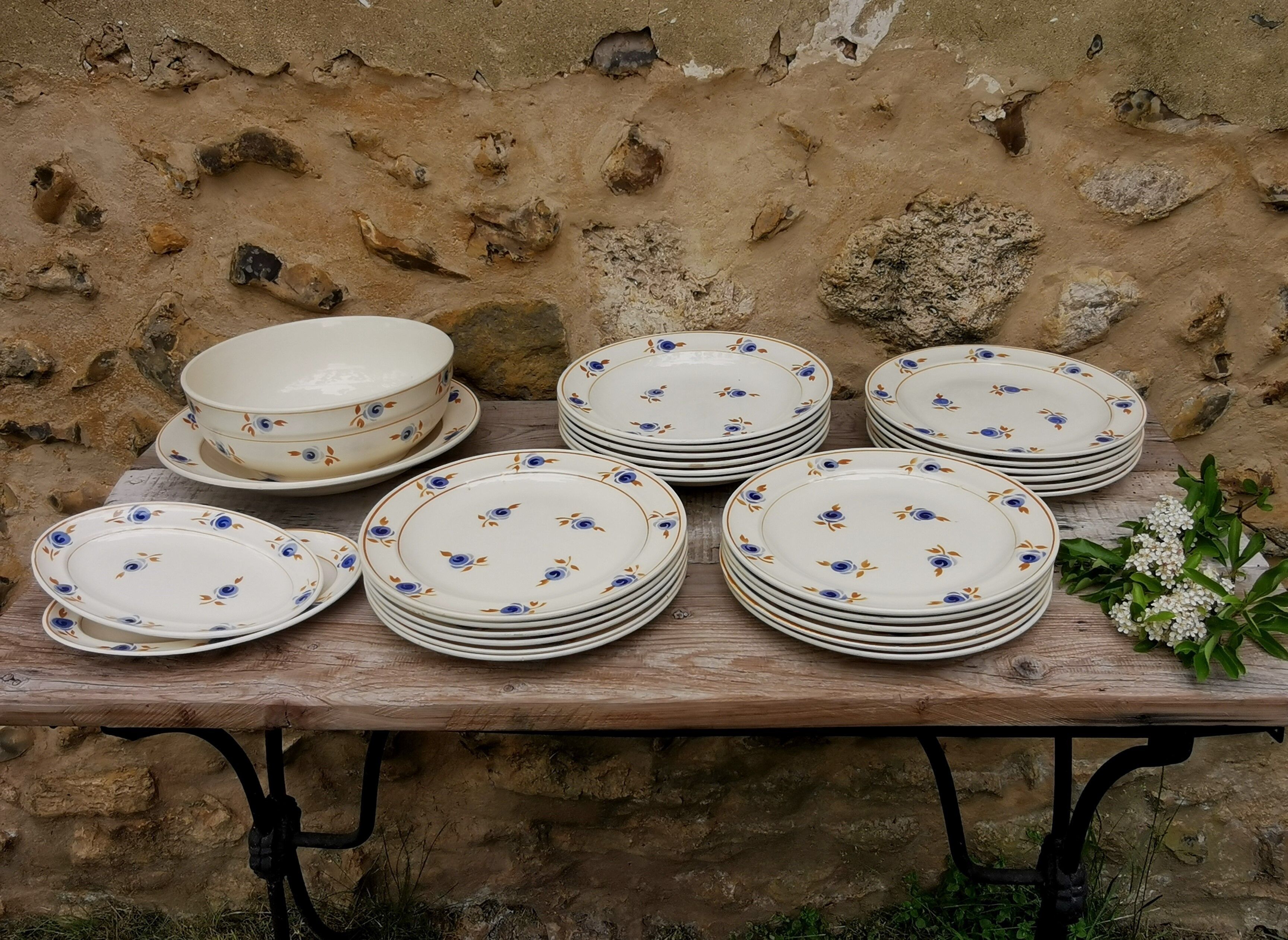 Assiettes plates Hamage Moulin des Loups