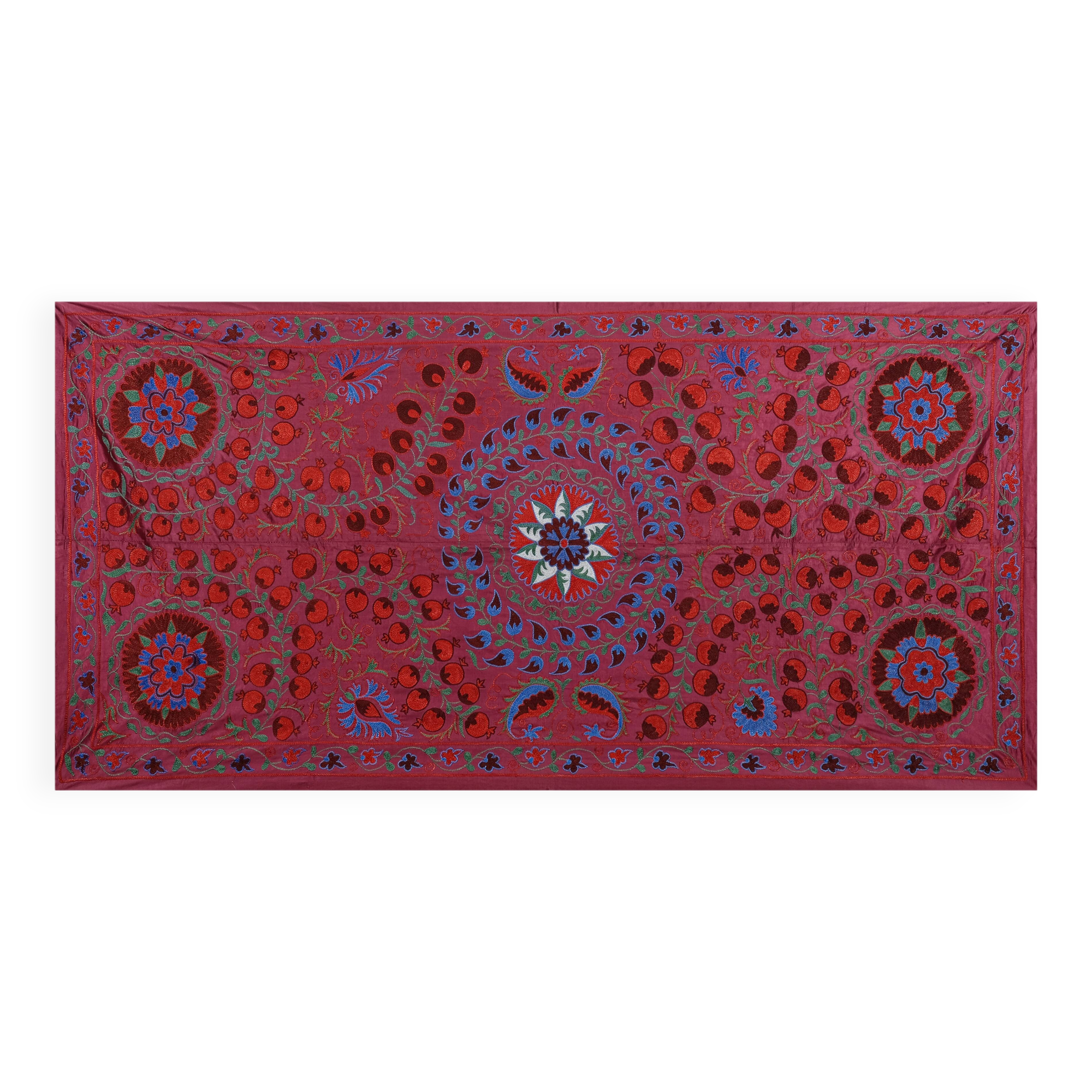 Hand knotted rug, vintage turkish rug 96x191 cm