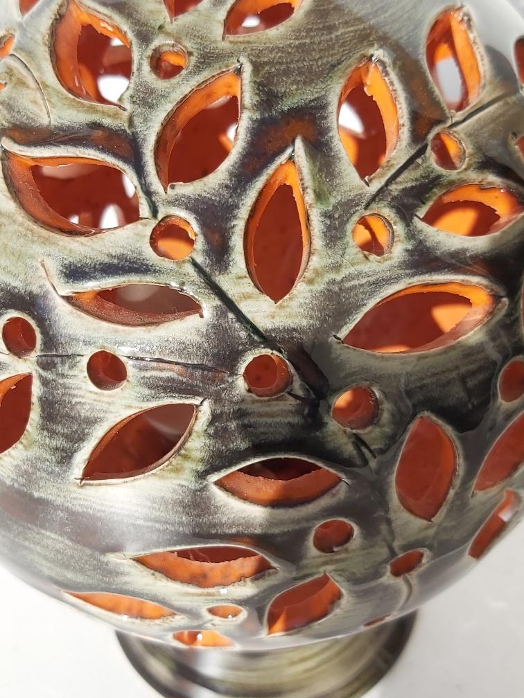Camos Vallauris 50/60s ceramic ball lamp