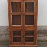 Armoire vitrée ancienne en bois