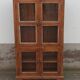 Old wooden glass cabinet