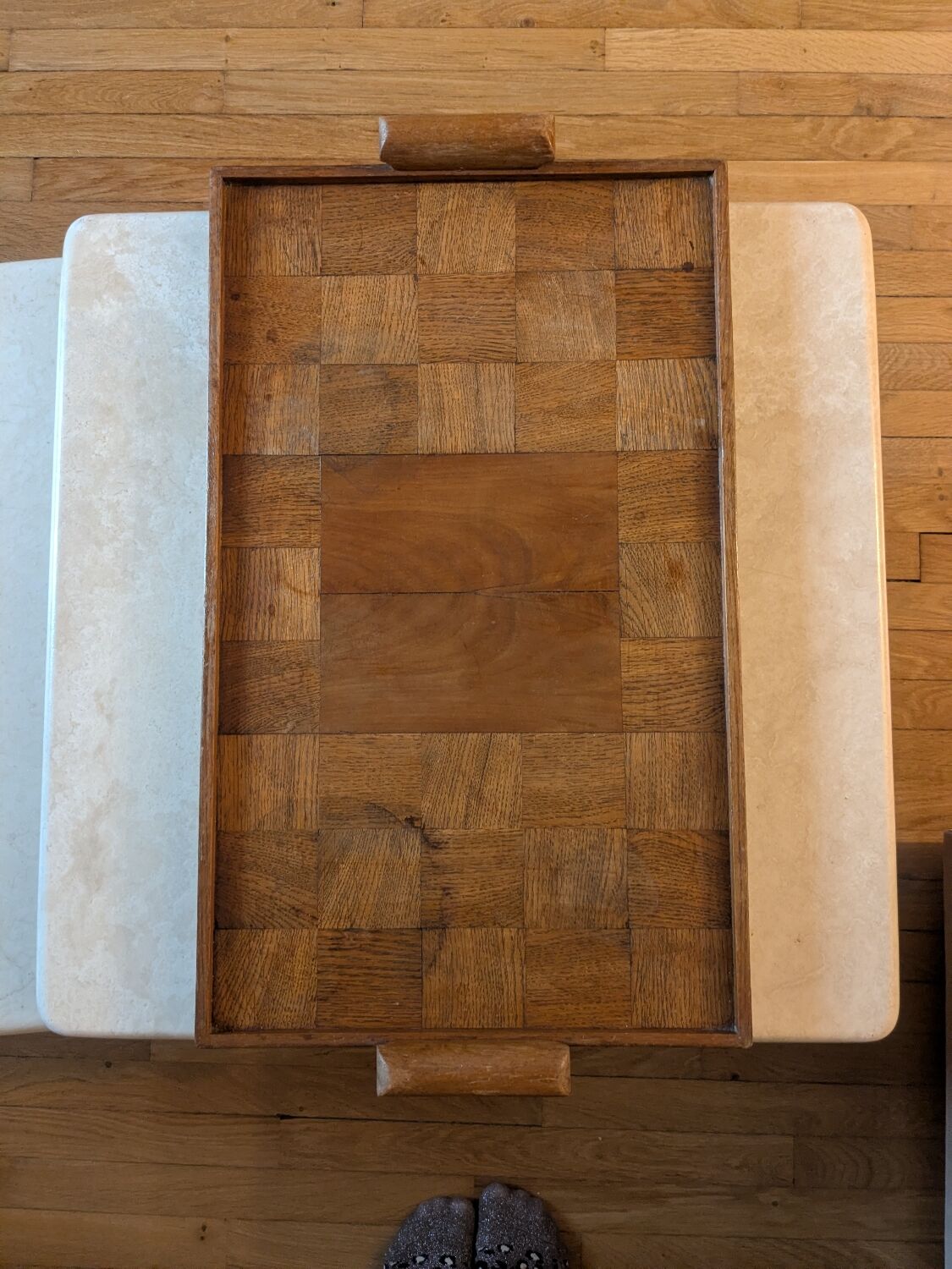 Wooden vintage platter