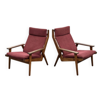 Vintage set of 2x Lotus armchair Rob Parry Gelderland 50's Design