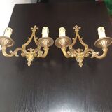 Pair of regency style wall lights