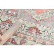 1970s Turkish Oushak Handmade Wool Cotton Brown Runner Rug 108x193