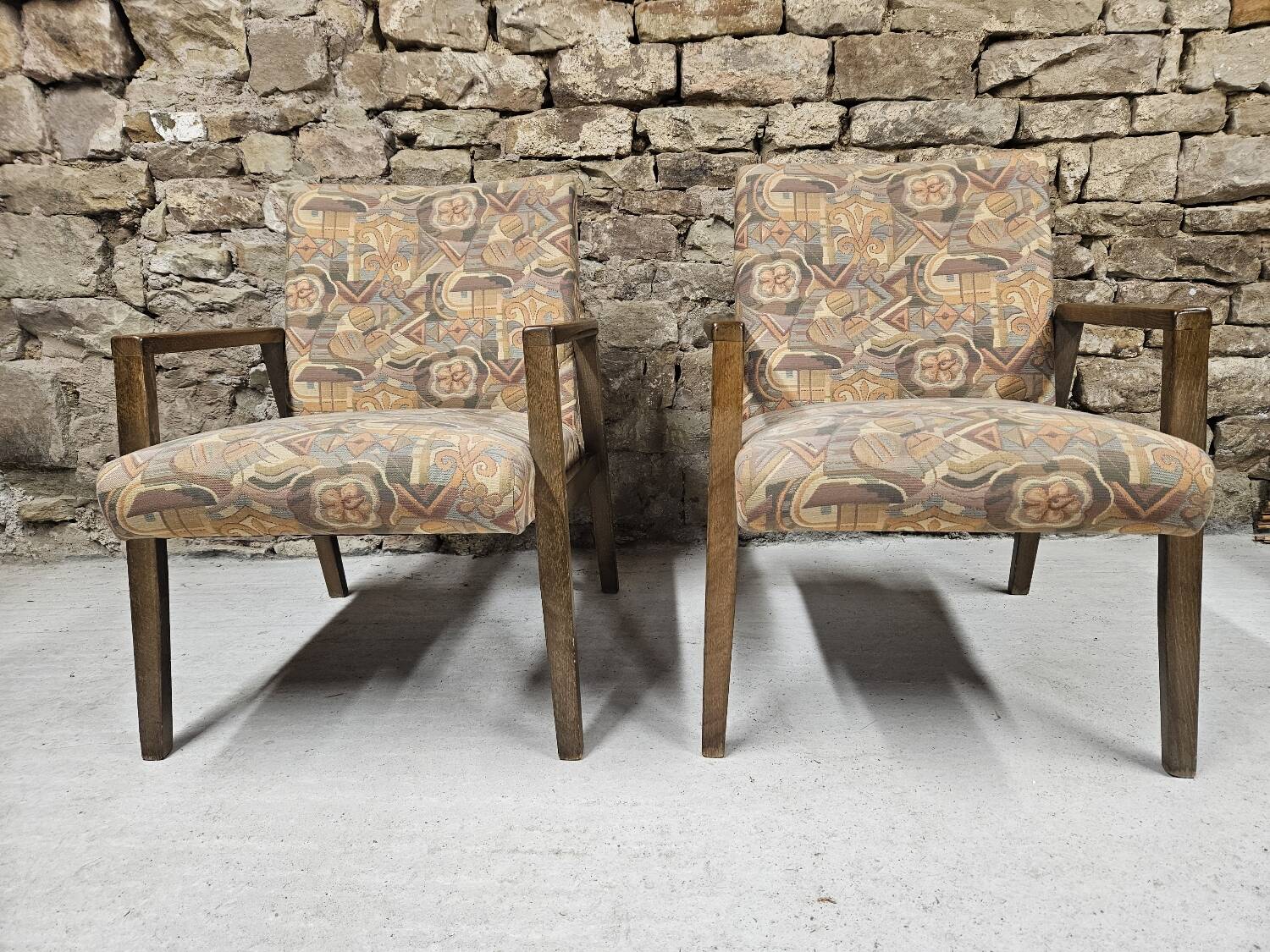 Pair of vintage 1970s armchairs
