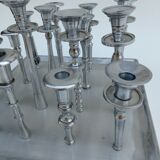 Chandelier en métal pour 16 bougies années 1980