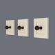 Wall-mounted hooks for clothes, 1970s, set of 3