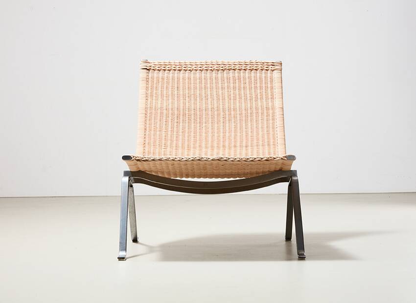 Early PK22 in Rattan by Poul Kjaerholm for E. Kold Christensen Denmark 1956